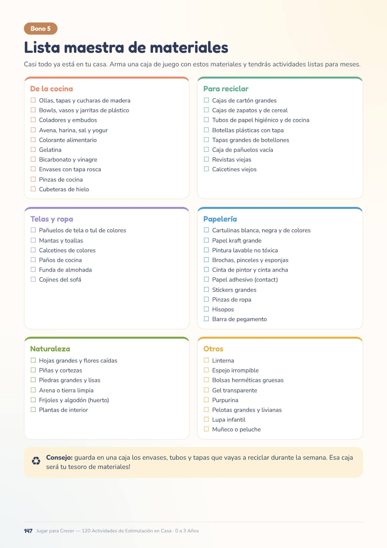 Lista de materiales